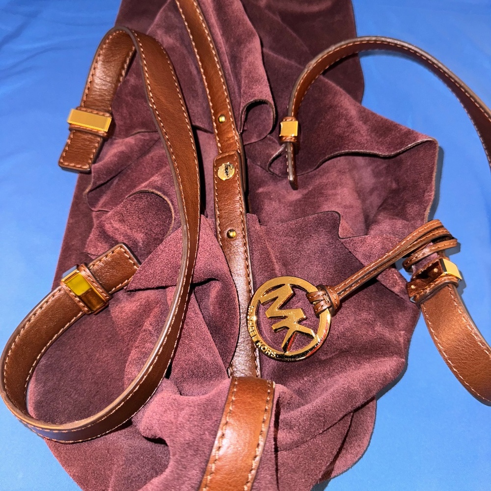 Michael Kors  Suede Leather Hobo Satchel